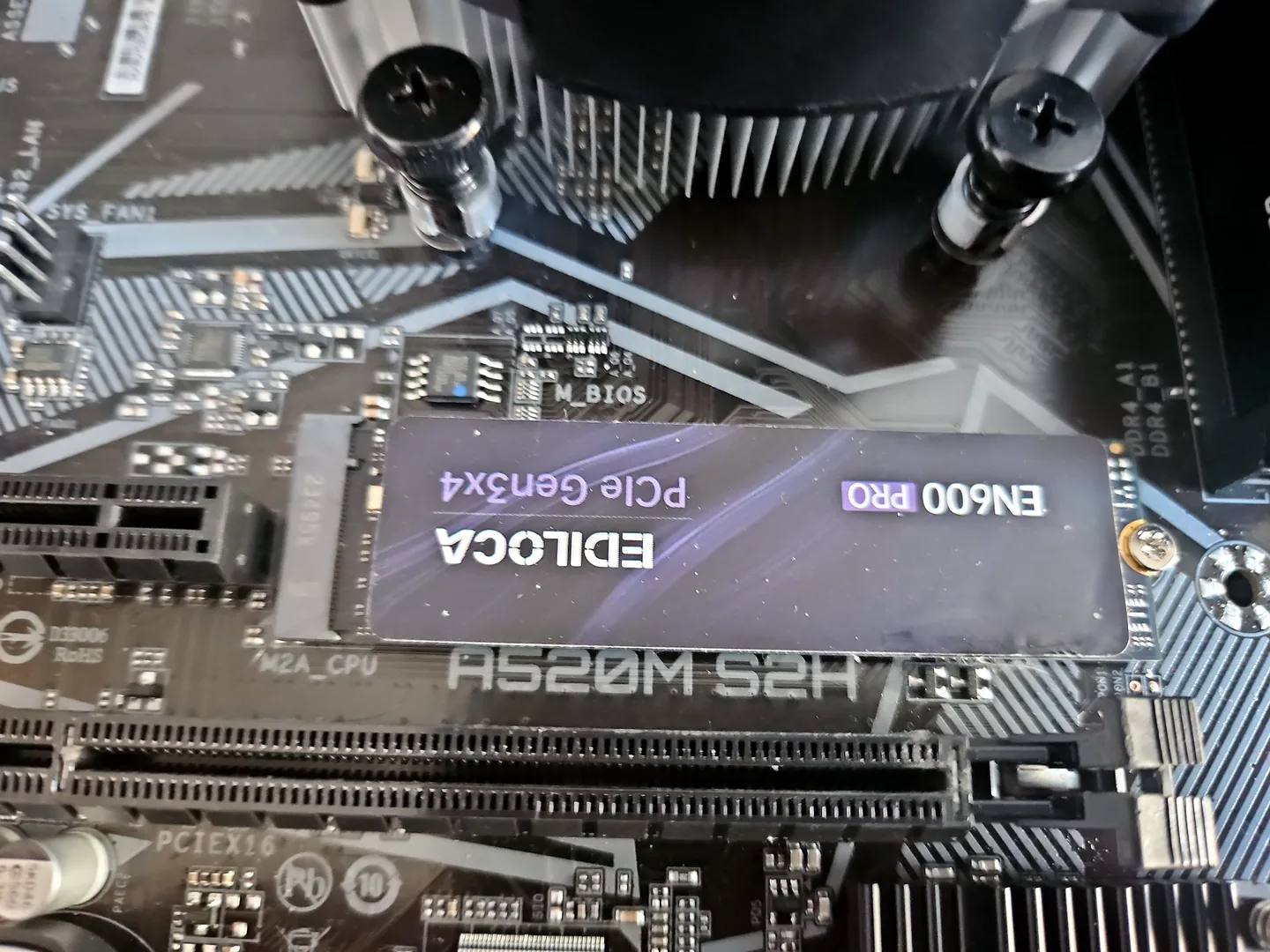 SSD and motherboard checked during a computer upgrade serving Northfield customers